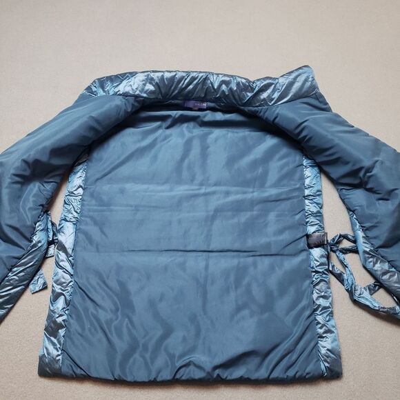 Anthropologie Pilcro Puffer Vest Blue Tie Sides quilted puffer one size - Picture 7 of 10